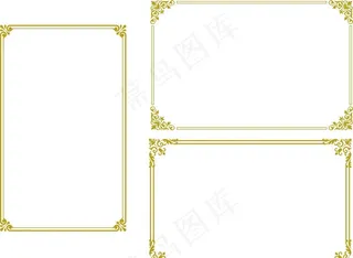 矢量 花边边框图片