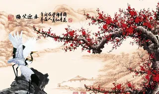 装饰画背景墙图片