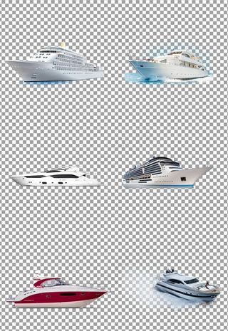 彩色豪华游艇图片