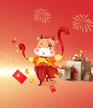牛年背景图片