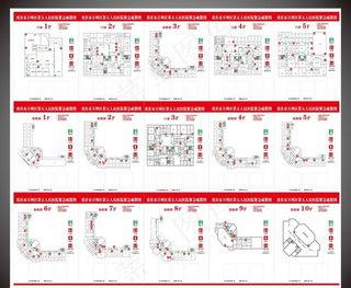 医院消防疏散图图片