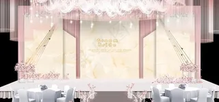 香槟色婚礼图片