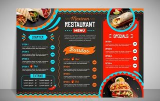 餐牌 价目表 传单图片