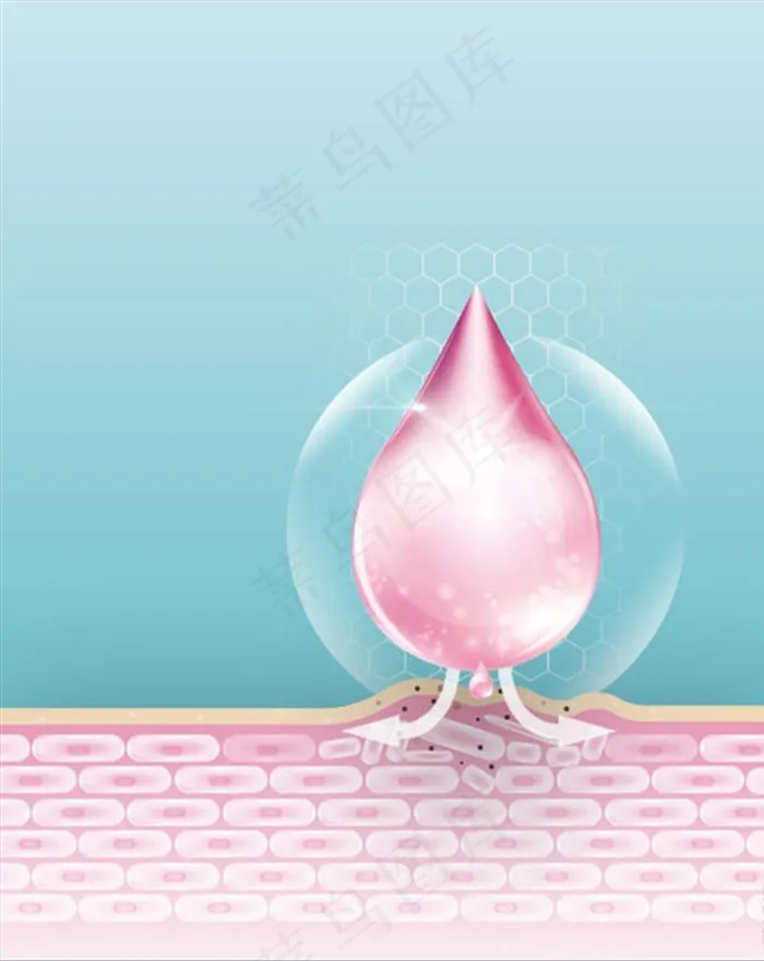 皮肤细胞损伤修复2图片psd模版下载