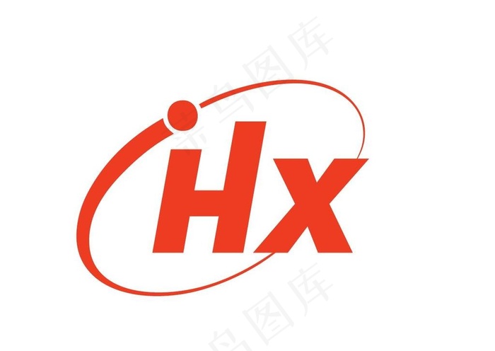 HX字母字体变形logo标志h图片ai矢量模版下载