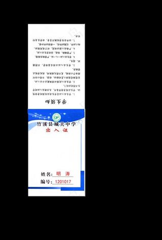 出入证图片