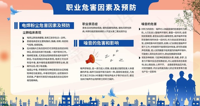 职业危害因素预防图片psd模版下载