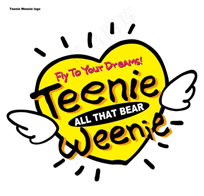 Teenie Weenie小熊维尼LOGO图片ai矢量模版下载