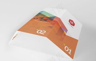 折页样机图片