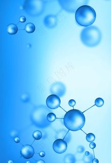 水分子背景图片
