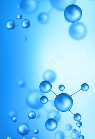 水分子背景图片