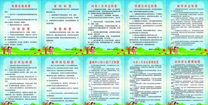 幼儿园制度牌图片