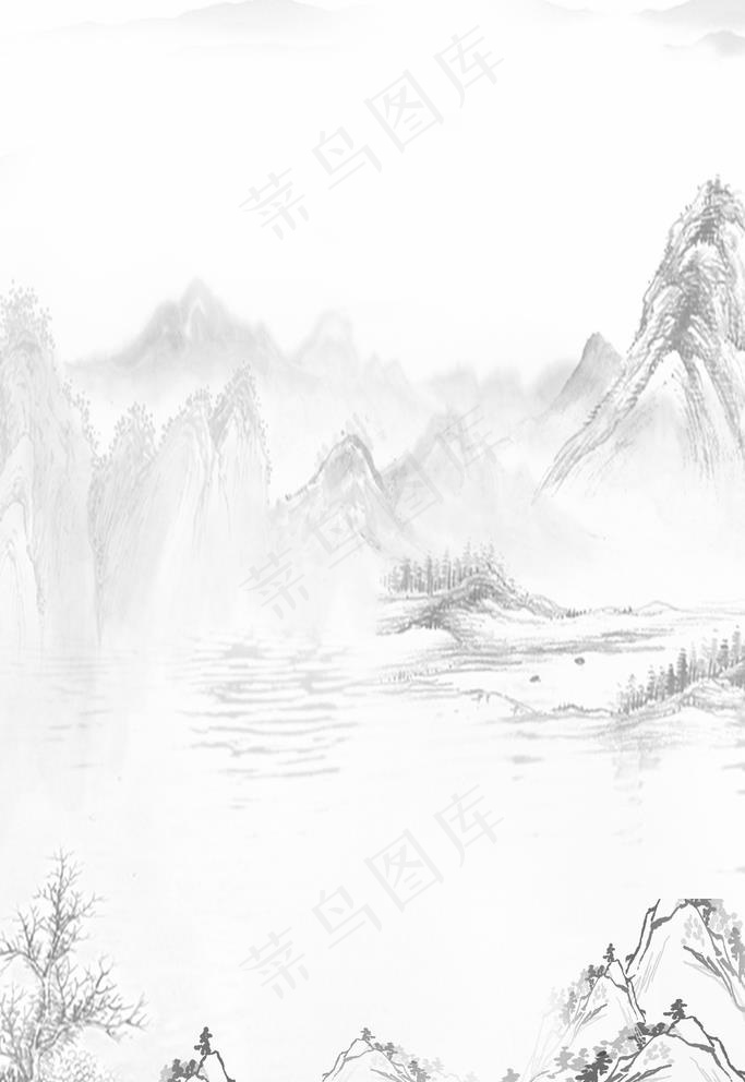 中国风背景图片(3545X5315(DPI:150))psd模版下载