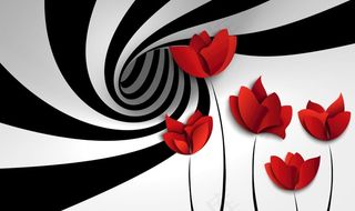 花朵背景墙图片