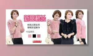 皮草海报图片