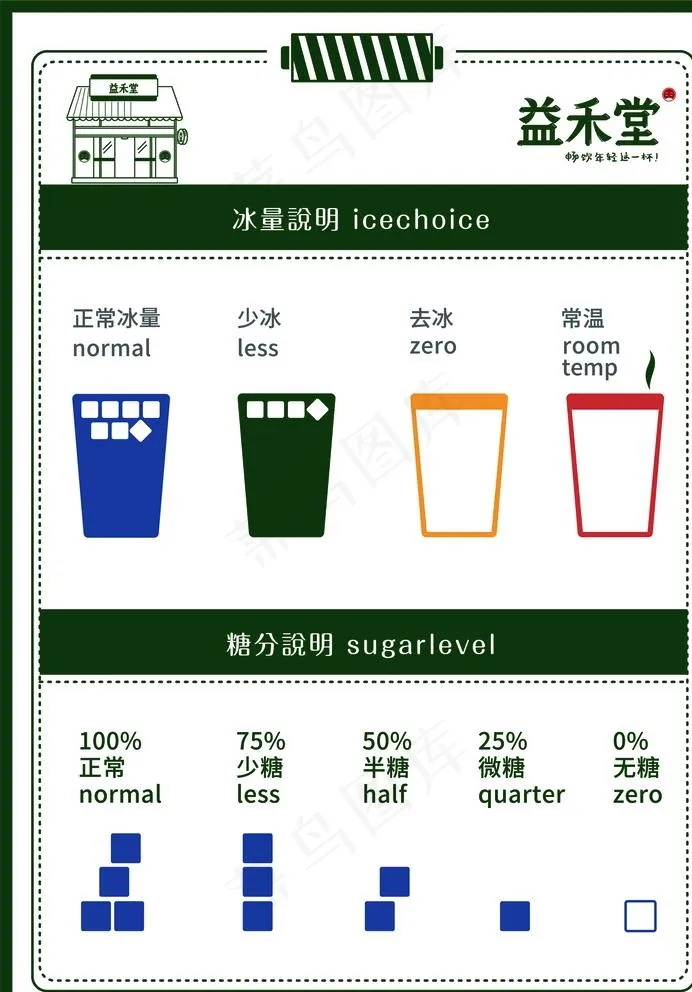 益禾堂标准表图片ai矢量模版下载