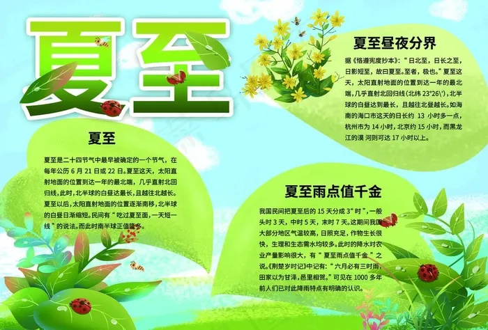 立夏小报图片(3543X2510(DPI:150))psd模版下载