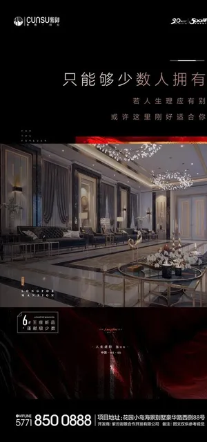 地产价值点黑金海报提案图片