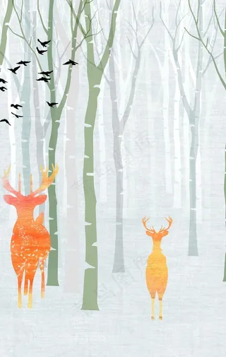 抽象装饰画图片