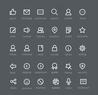 icon图标按钮手机icon符图片