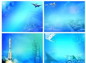 部队蓝色背景展板图片