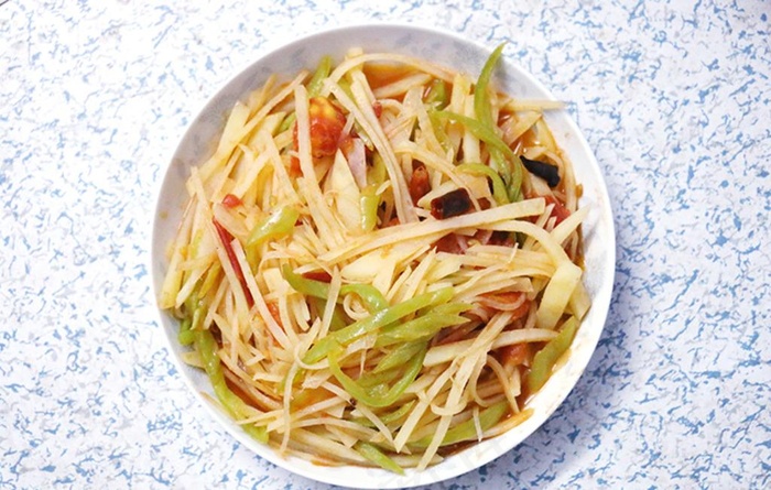 青椒土豆丝图片