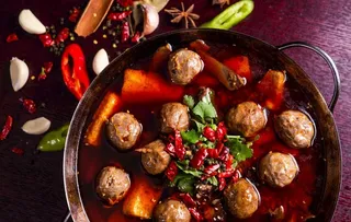 红油麻辣牛肉丸图片