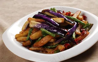 茄子焖豆角图片
