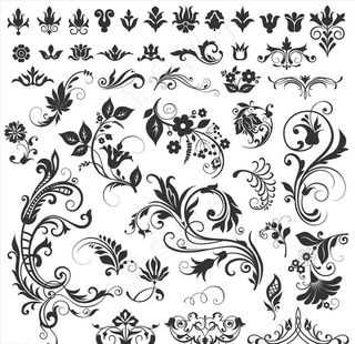 欧式花纹底纹图片