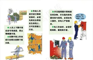 安全生产漫画展板图片