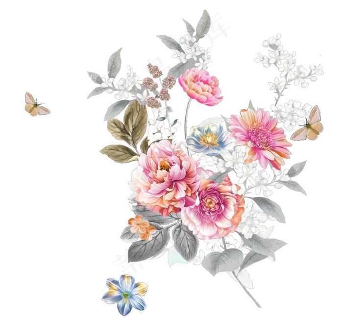 手绘花图片