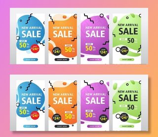 几何促销背景图片