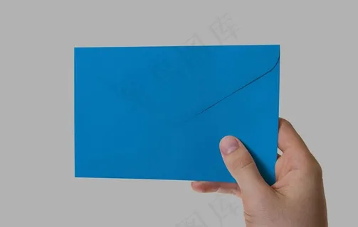 手拿信封样机图片