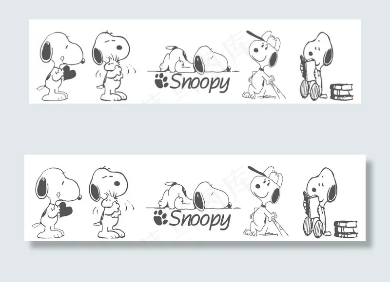 史努比图片psd模版下载