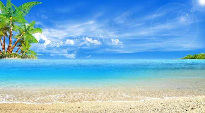 海滩图片(7087X4134(DPI:300))psd模版下载