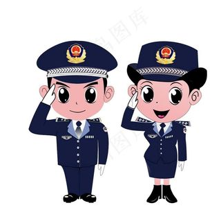 卡通警察图片