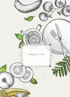 生活用品线稿图片