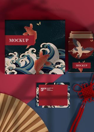 国潮包装样机图片