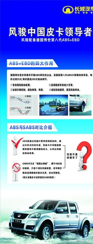 长城 风骏皮卡展架图片cdr矢量模版下载