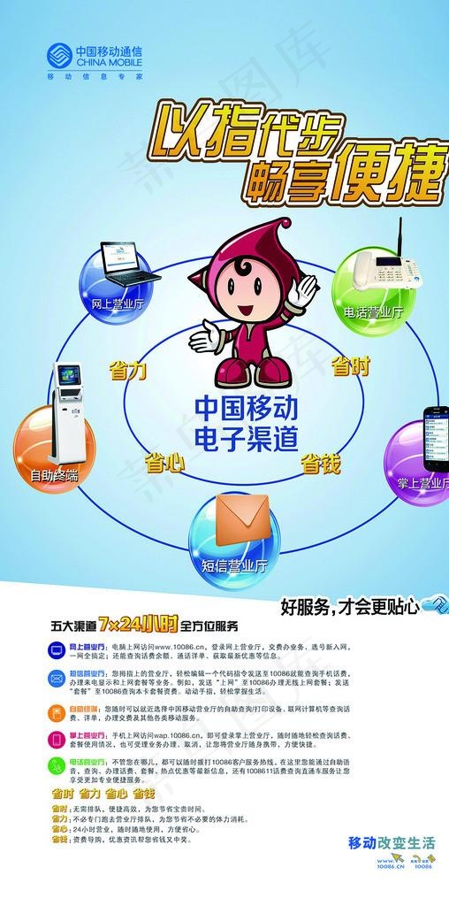 移动全面服务图片(2211X4195(DPI:72))psd模版下载