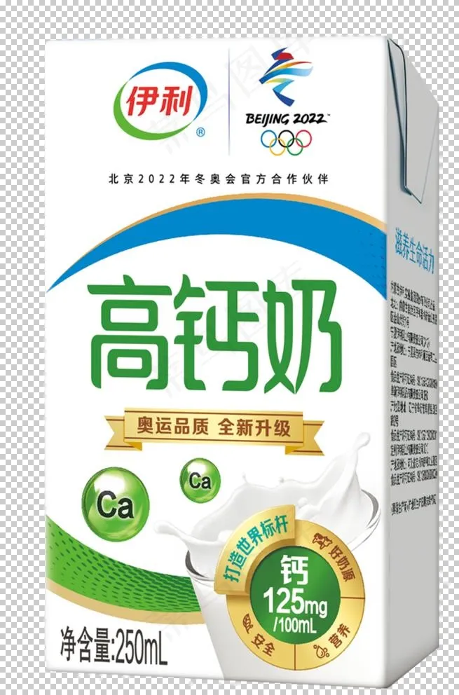 伊利高钙奶图片