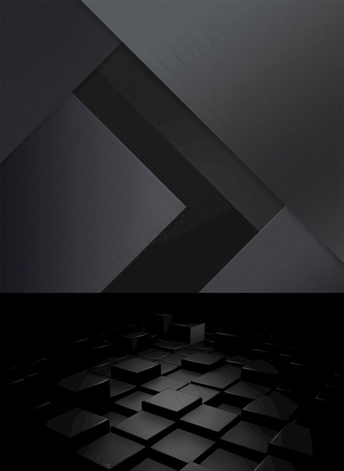 黑色立体几何背景图片(2480X3508(DPI:300))psd模版下载