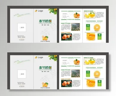 奉节脐橙DM单折页图片