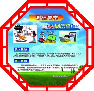 异形防诈骗展板图片
