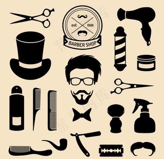 理发店 发型 剪头发 发廊 剪图片