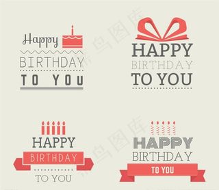 极简生日徽章图片