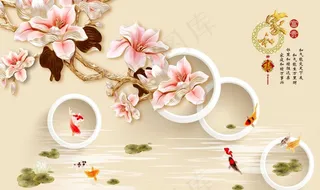 彩雕背景墙图片