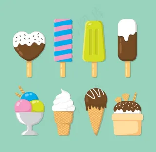 卡通冰激凌图片