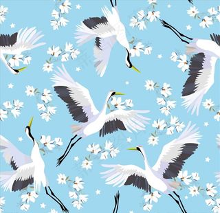 丹顶鹤图案图片