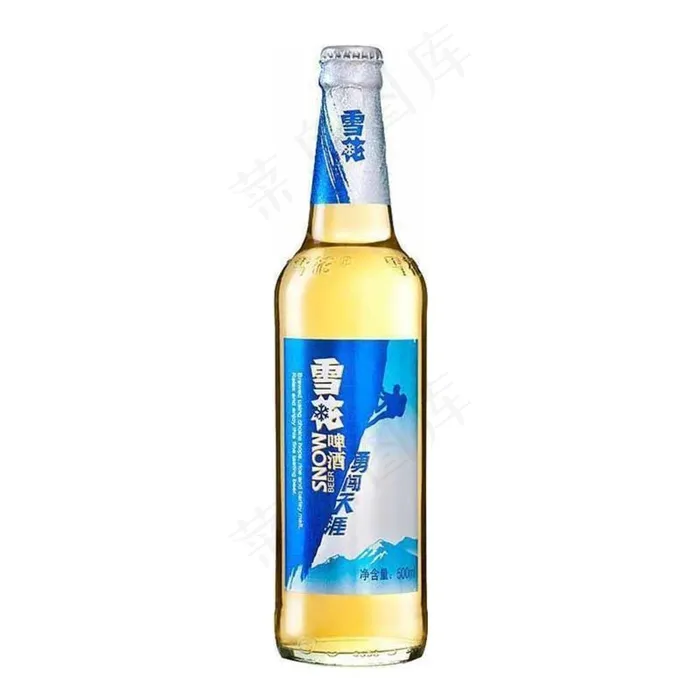 雪花啤酒勇闯天涯500ml图片psd模版下载